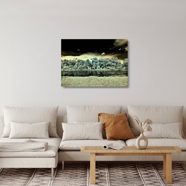 A víz felszínének képe (üvegen) (70x50 cm)