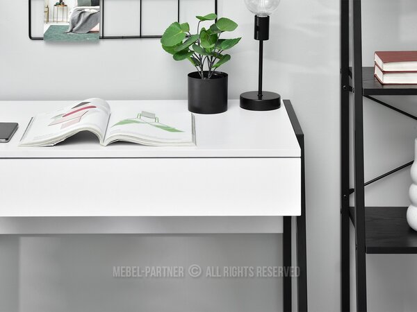 PC asztal Norway (fehér + fekete)