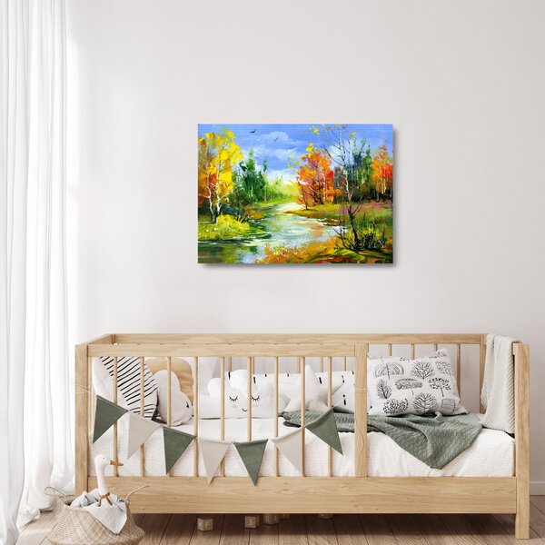Kép - Tájfestés (üvegen) (70x50 cm)