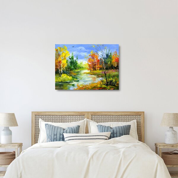 Kép - Tájfestés (üvegen) (70x50 cm)