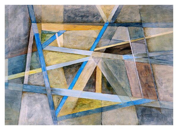 Kép - Absztrakció (üvegen) (70x50 cm)