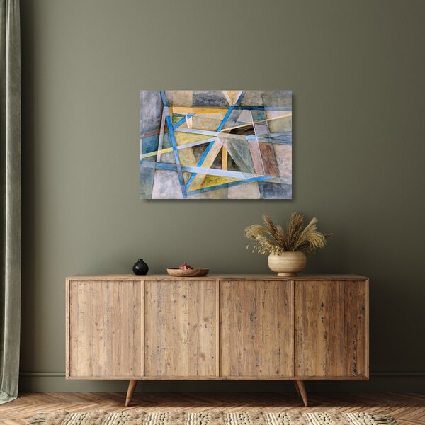 Kép - Absztrakció (üvegen) (70x50 cm)