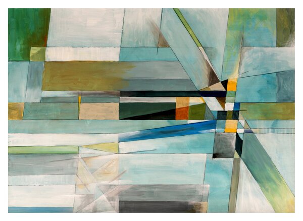 Kép - Absztrakció (üvegen) (70x50 cm)