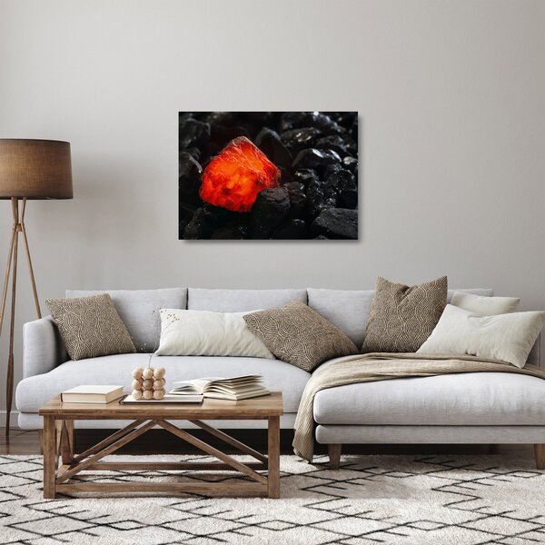 Kép - Izzó ásvány (üvegen) (70x50 cm)