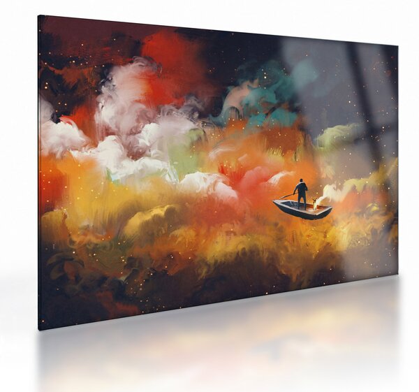 Kép - Az űrben úszó ember (üvegen) (70x50 cm)