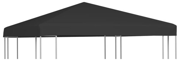 Fekete pavilon-tetőponyva 270 g/m² 3 x 3 m