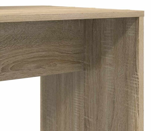 Asztal polcokkal sonoma tölgy 138.5 x 55 x 143 cm Faanyag