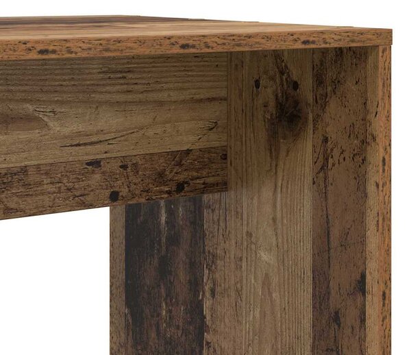 Asztal polcokkal tárolóval Régi fa 138.5 x 55 x 143 cm Faanyag