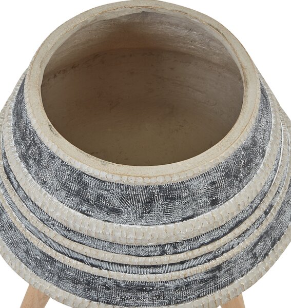 Magasított virágállvány ATHAEA 37 cm Bézs