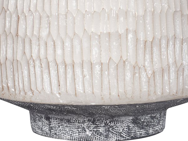 Virágtartó váza DEKSATI Kerámia 32 cm Bézs