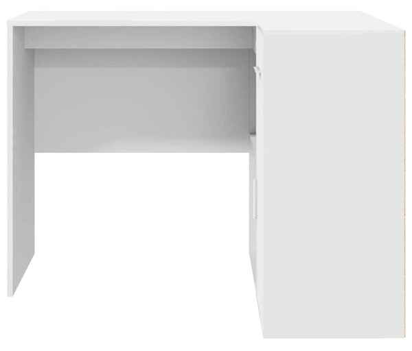 Sarokíróasztal fiókkal 2 pcs Fehér 102 x 50 x 75 cm Faanyag