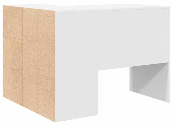 Sarokíróasztal fiókkal 2 pcs Fehér 102 x 50 x 75 cm Faanyag