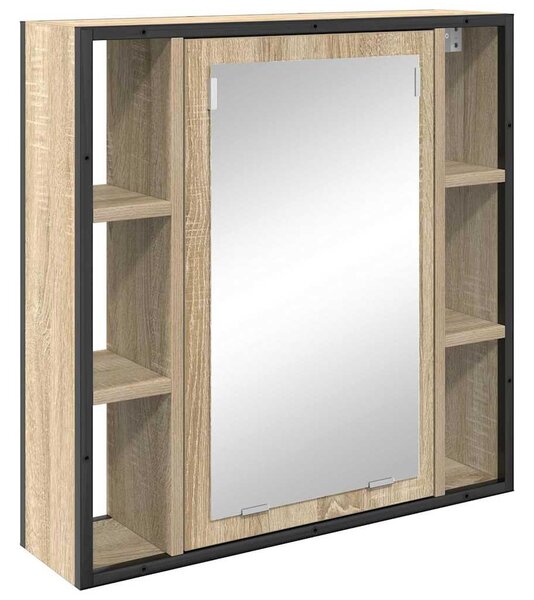 Fürdőszoba bútor szett 4 pcs sonoma tölgy 33 x 33 x 185.5 cm