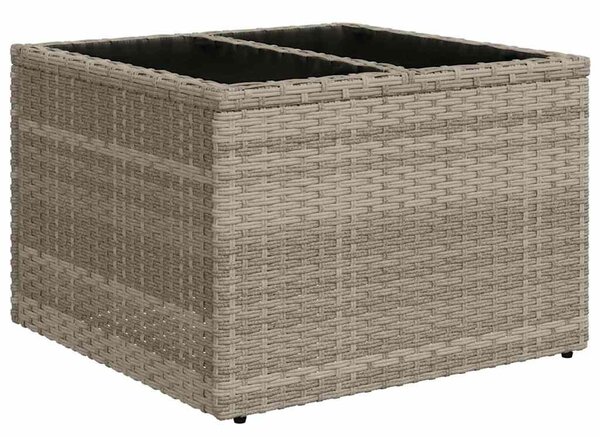 VidaXL Kanapé Szett 7 pcs Világosszürke polirattan
