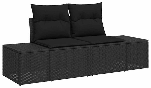 Kanapé Szett párnával 6 pcs polirattan