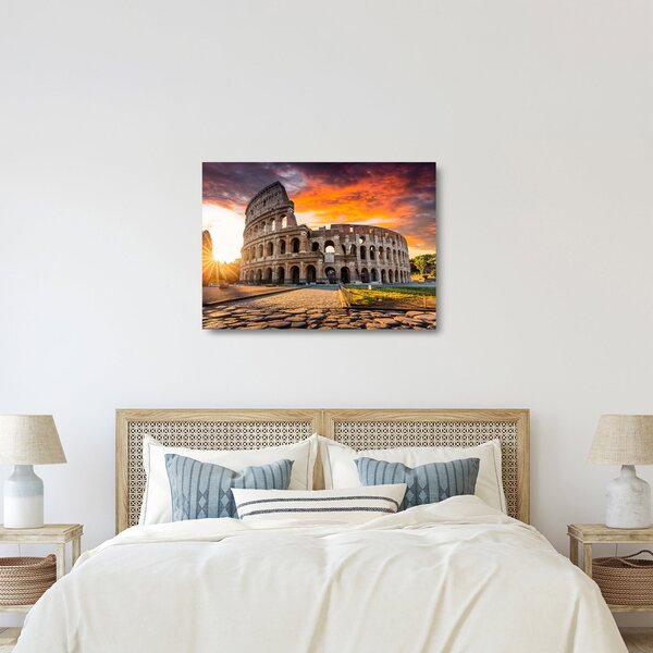 Kép - Colosseum Rómában (üvegen) (70x50 cm)