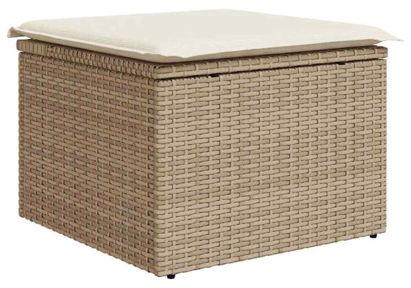 Kerti Kanapé Szett párnával tárolóval 4 pcs Beige és krém
