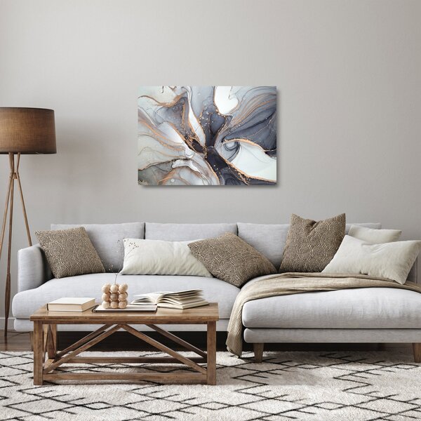 Kép - Szürke márvány (üvegen) (70x50 cm)
