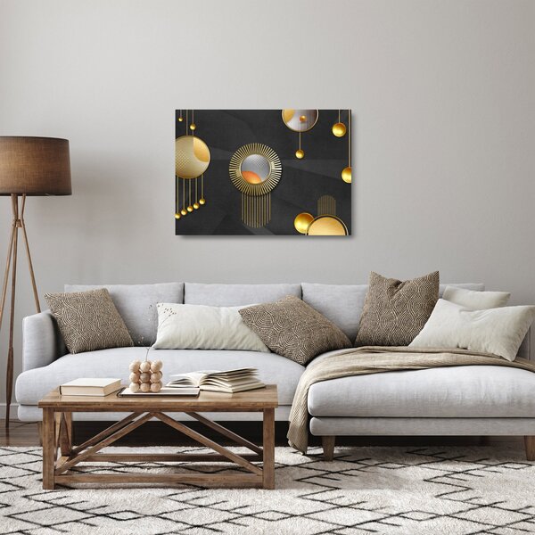 Kép - Absztrakció (üvegen) (70x50 cm)