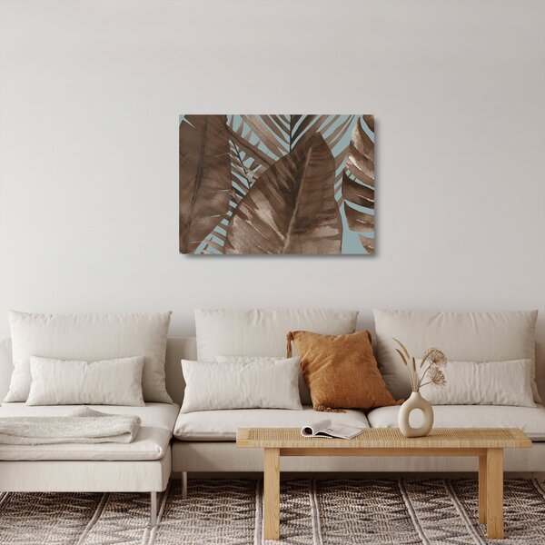 Kép - Pálma levél, akvarell (üvegen) (70x50 cm)