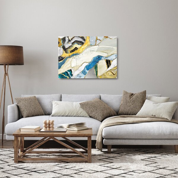 Kép - Színes márvány (üvegen) (70x50 cm)
