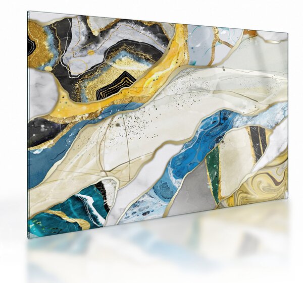 Kép - Színes márvány (üvegen) (70x50 cm)