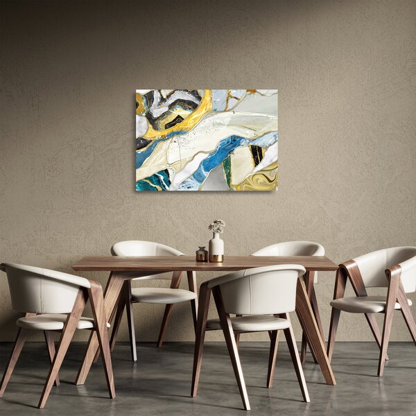Kép - Színes márvány (üvegen) (70x50 cm)