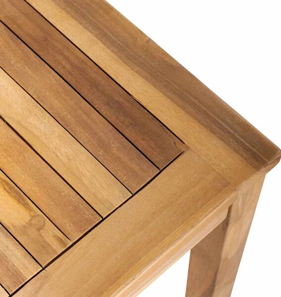 Pad párnával Barna és sötétszürke 110 x 66 x 76 cm Tömör Teakfa