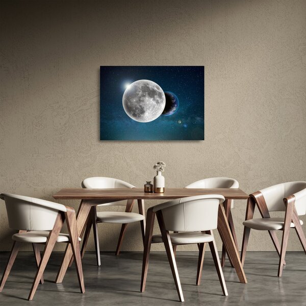 Kép - Föld holdfogyatkozásban (üvegen) (70x50 cm)