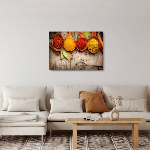 Kép - Fűszerek a fán (üvegen) (70x50 cm)