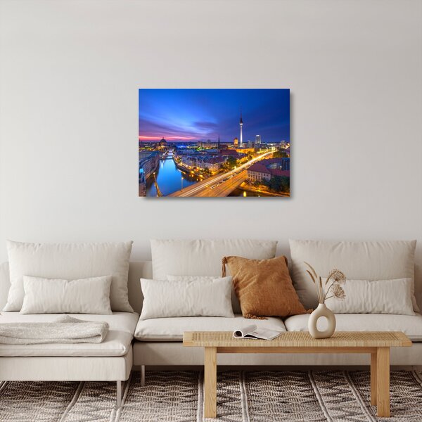 Kép - Kék ég Berlin felett (üvegen) (70x50 cm)