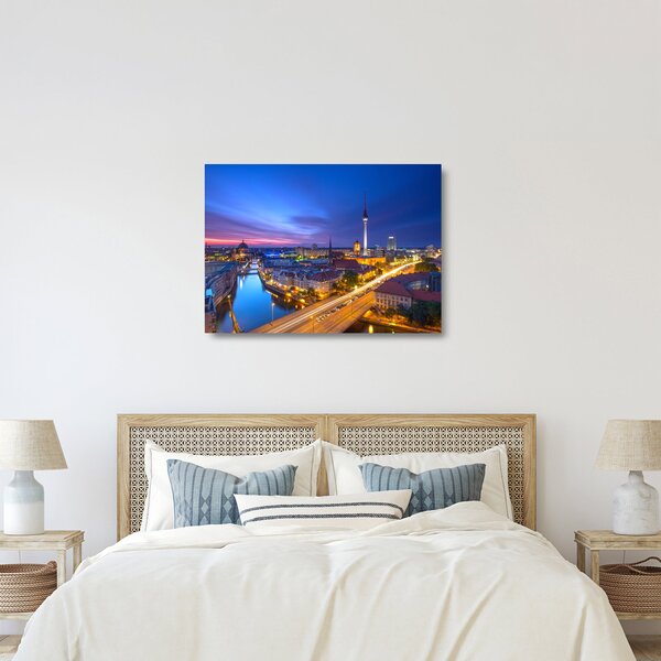 Kép - Kék ég Berlin felett (üvegen) (70x50 cm)