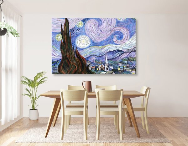 Kép reprodukció Csillagos éjszaka - Vincent van Gogh