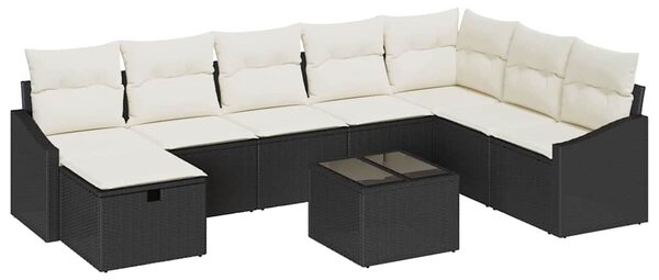 Kanapé Szett párnával 8 pcs polirattan