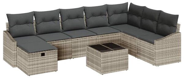 Kanapé Szett 9 db polirattan