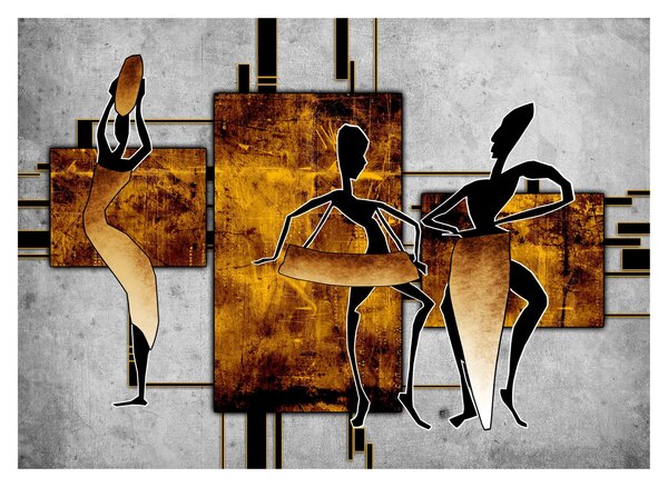 Kép - Az afrikai kultúra motívumai (üvegen) (70x50 cm)