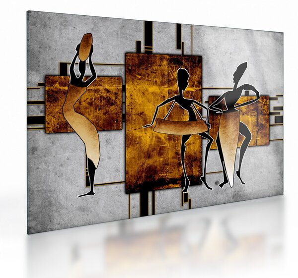 Kép - Az afrikai kultúra motívumai (üvegen) (70x50 cm)