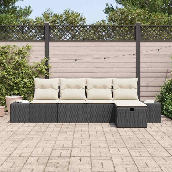 Kanapé Szett 5 db polirattan