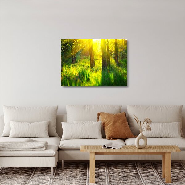 Kép - Az erdő tavaszi ébredése (üvegen) (70x50 cm)