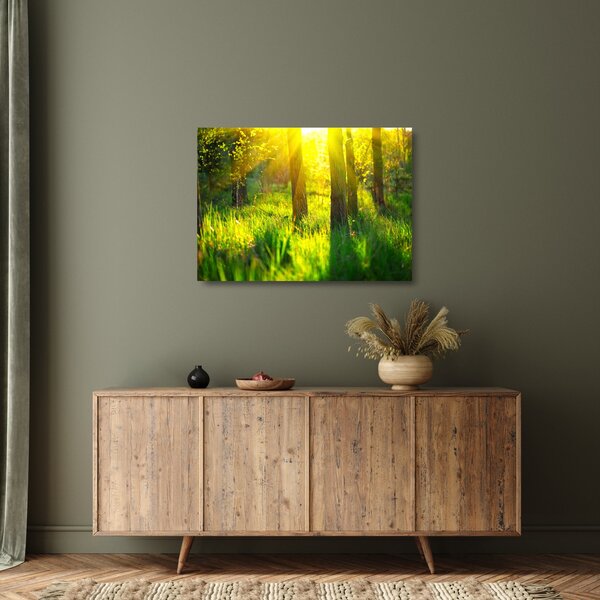 Kép - Az erdő tavaszi ébredése (üvegen) (70x50 cm)