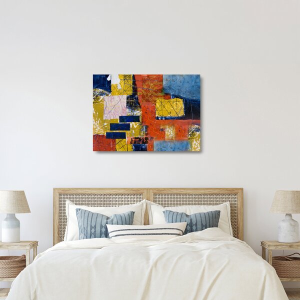 Kép - Absztrakció (üvegen) (70x50 cm)