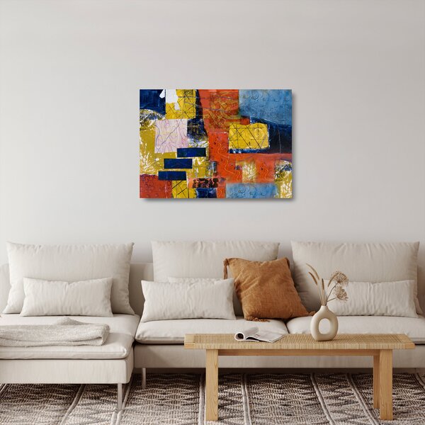 Kép - Absztrakció (üvegen) (70x50 cm)