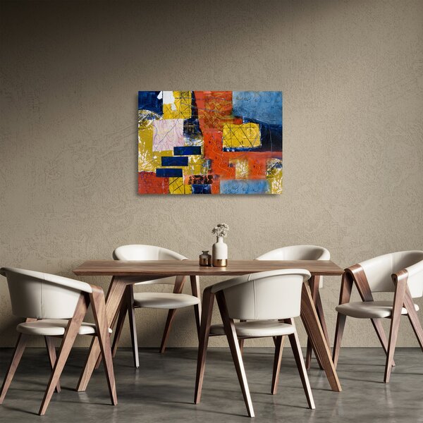 Kép - Absztrakció (üvegen) (70x50 cm)