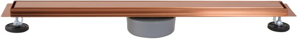 Rea Neox Pro, zuhany lefolyó 60cm 360 fokban forgó szifonnal, rézmatt, REA-G4800