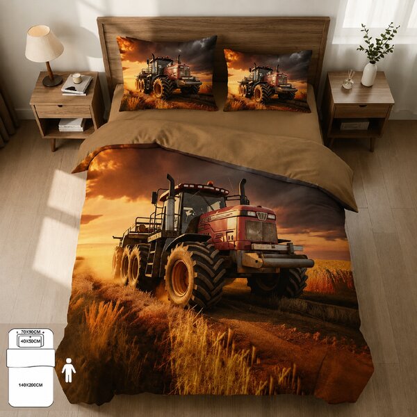 TRAKTOR – ARANY ARATÁS| 140x200 cm | 3 részes szett Méret: Standard méret: 1x 140x200 + 1x 70x90 + 1x 40x50