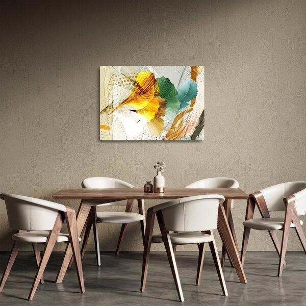Kép - Levelek (üvegen) (70x50 cm)