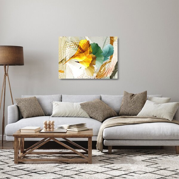Kép - Levelek (üvegen) (70x50 cm)