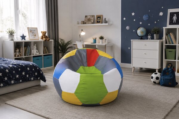 JAKS Focilabda alakú babzsákfotel – 5 színben