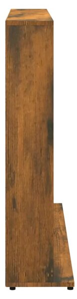 Füstös tölgy színű szerelt fa CD-szekrény 100 x 23 x 89,5 cm