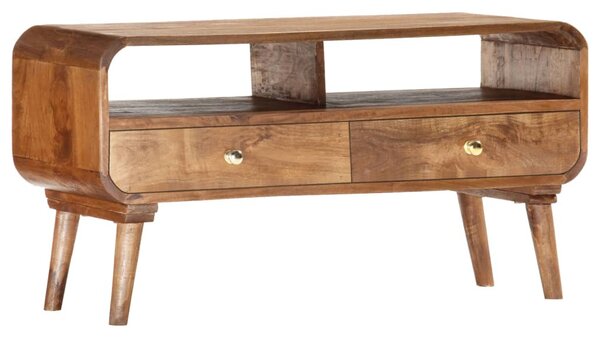 Tömör mangófa TV-szekrény 90 x 35 x 47 cm